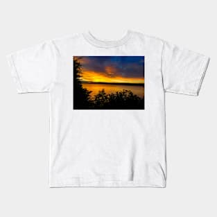 Sunrise on Lake Gogebic Kids T-Shirt